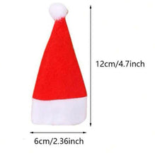 Load image into Gallery viewer, Personalised Santa hat table decoration bottle top