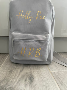Kids personalised boutique backpack/travel bag/ school bag