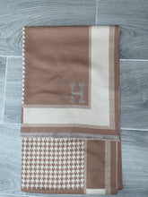 Load image into Gallery viewer, The Heidi Scarf in Tan &amp; cream