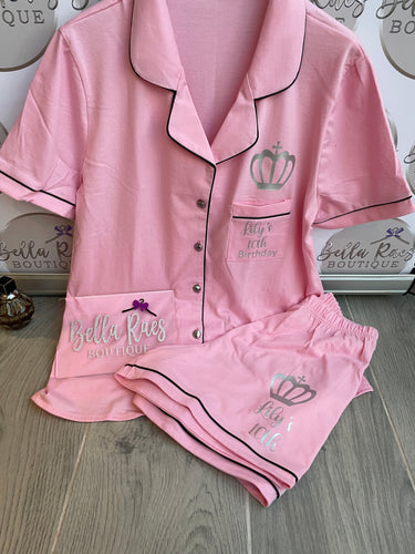 Pink Cotton Pyjama Set