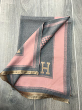 Load image into Gallery viewer, The Heidi Scarf in pink &amp; Grey