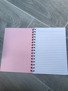 RTS Matt Pink A5 blank Notepad